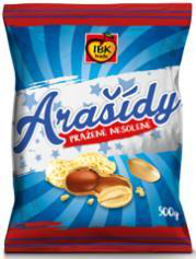Arašídy pražené nesolené 500 g/16