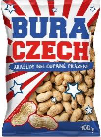 Arašídy neloupané pražené 400 g/30 BURACZECH (USA)