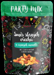Směs slaných ořechů a uzených mandlí 150 g/12 PARTY MIX