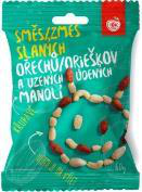 Směs slaných ořechů a uzených mandlí 60 g/20 smajlík