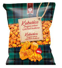 Kukuřice pražená solená s příchutí BBQ 200 g/15