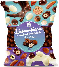 Lísková jádra v mléčné čokoládě se skořicí 80 g/20