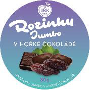 Zobrazit fotografii 2 z 2: Rozinky JUMBO v hořké čokoládě, 80 g