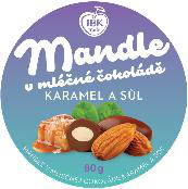 Zobrazit fotografii 2 z 2: Mandle v mléčné čokoládě karamel a sůl, 80 g